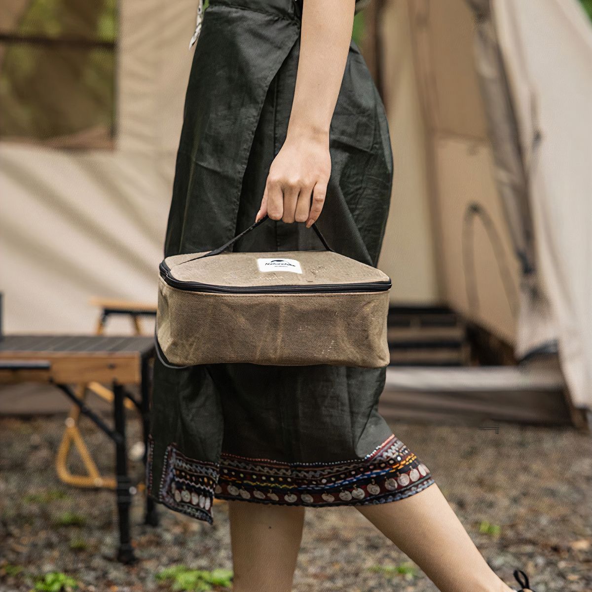 Túi Nhỏ Cắm Trại Xách Tay Bằng Vải Bố Naturehike 