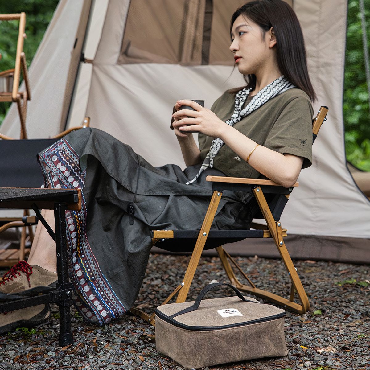  Túi Nhỏ Cắm Trại Xách Tay Bằng Vải Bố Naturehike 