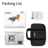  Bếp Ga Glamping Để Bàn Naturehike G01 Tabletop Folding Single Head Gas Furnace 