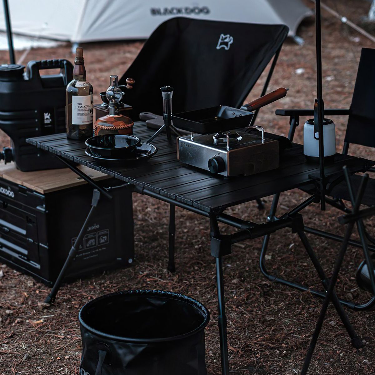  Bàn Nhôm Cắm Trại Gấp Gọn Tùy Chỉnh Độ Cao Blackdog Aluminum Alloy Folding Table 