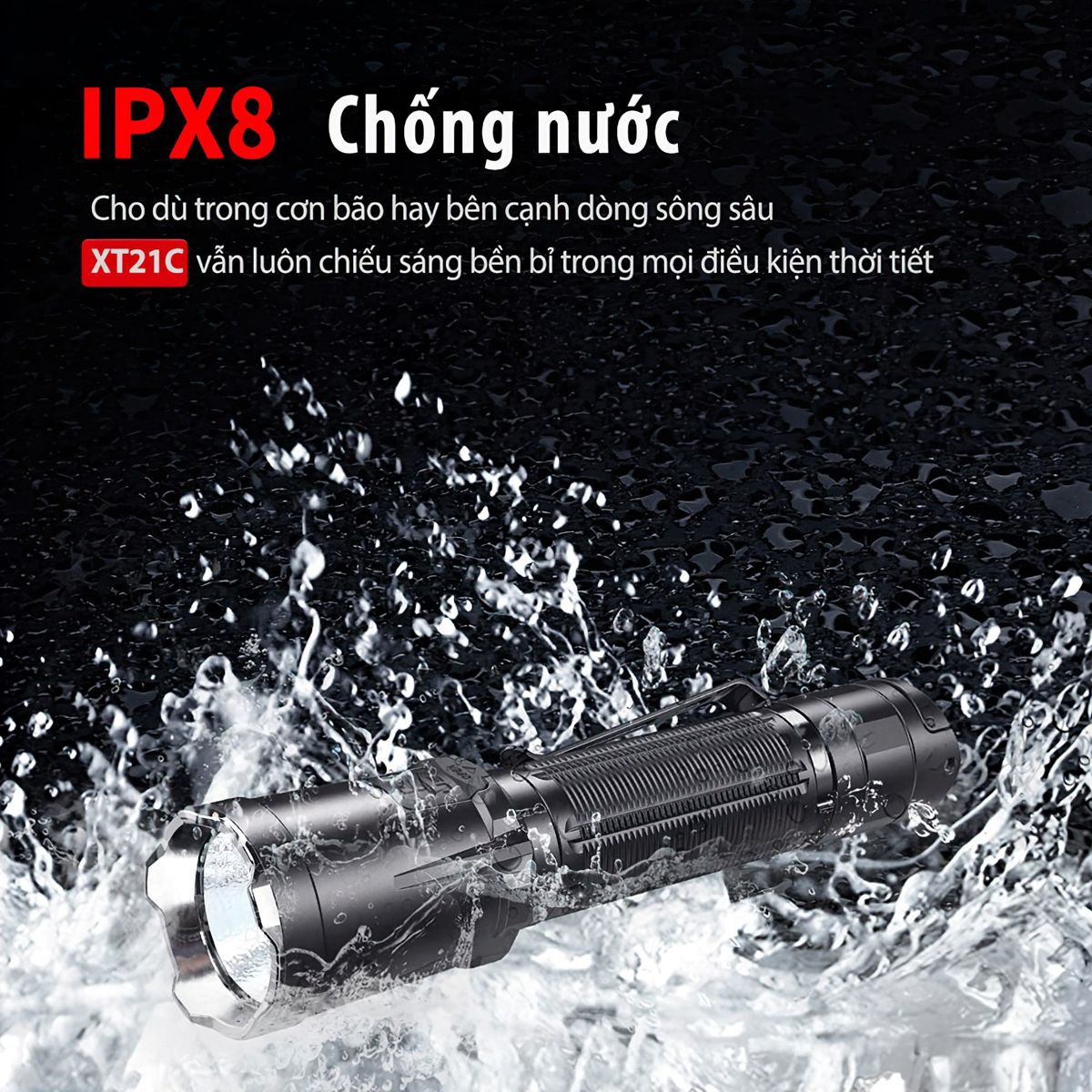  Đèn Pin Cắm Trại Du Lịch Phản Ứng Nhanh KLARUS XT21C Sáng 3200 Lumen Chiếu Xa 324M 