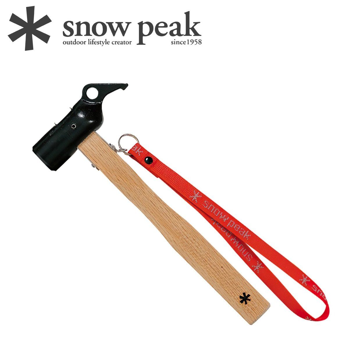  Búa Đa Năng Cắm Trại Du Lịch Snowpeak Steel Head Peg Hammer 