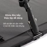  Giường Gấp Gọn Cắm Trại Điều Chỉnh Được Chiều Cao Blackdog Aluminum Alloy Folding Camp Bed 