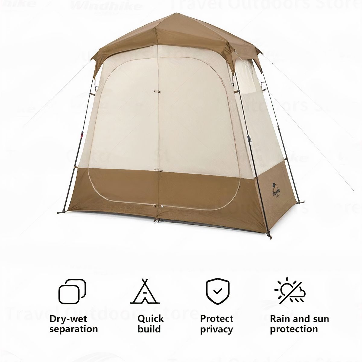  Lều Vệ Sinh Cắm Trại 2 Khoang Naturehike Glamping 