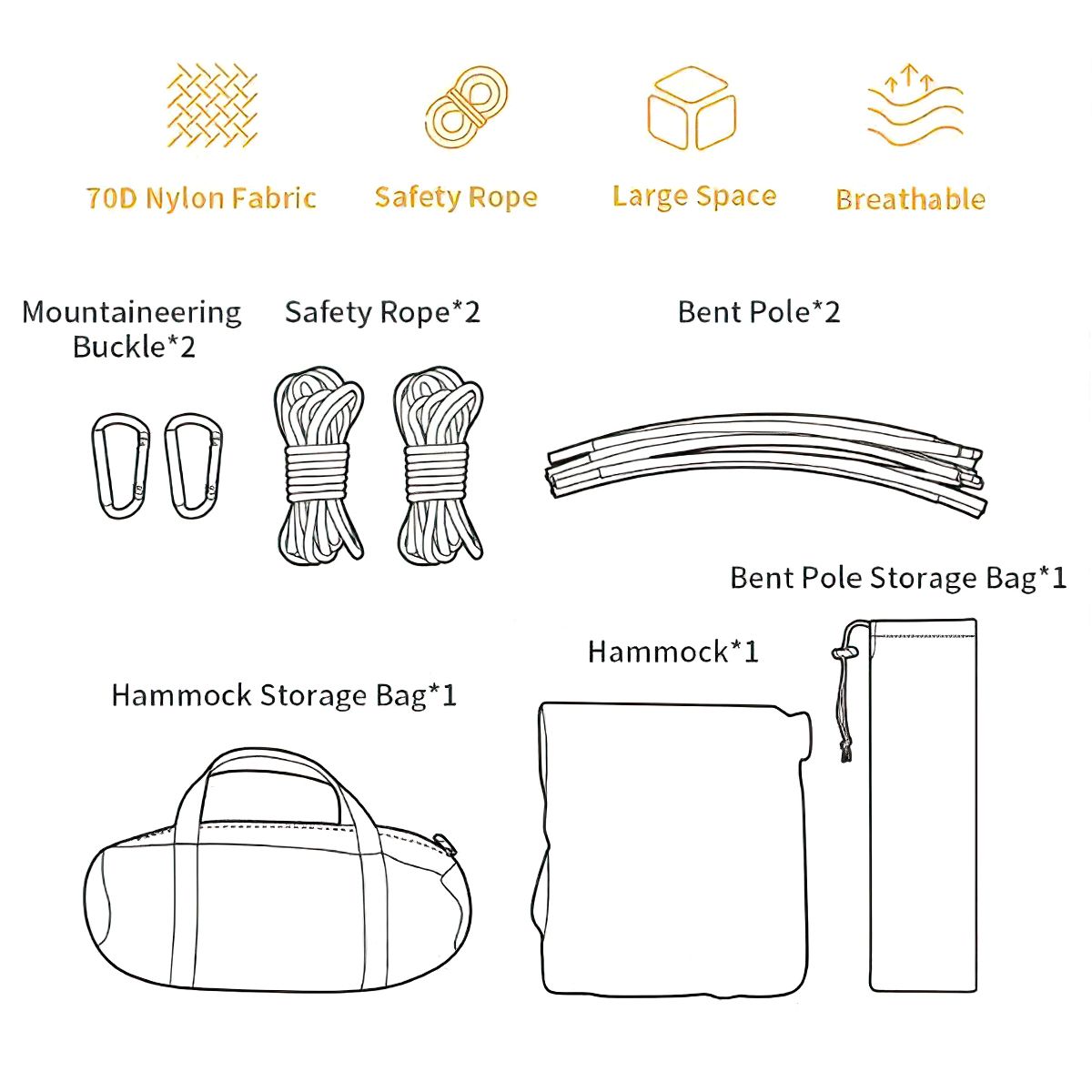  Võng Chống Lật Cắm Trại Naturehike NH22DC008 