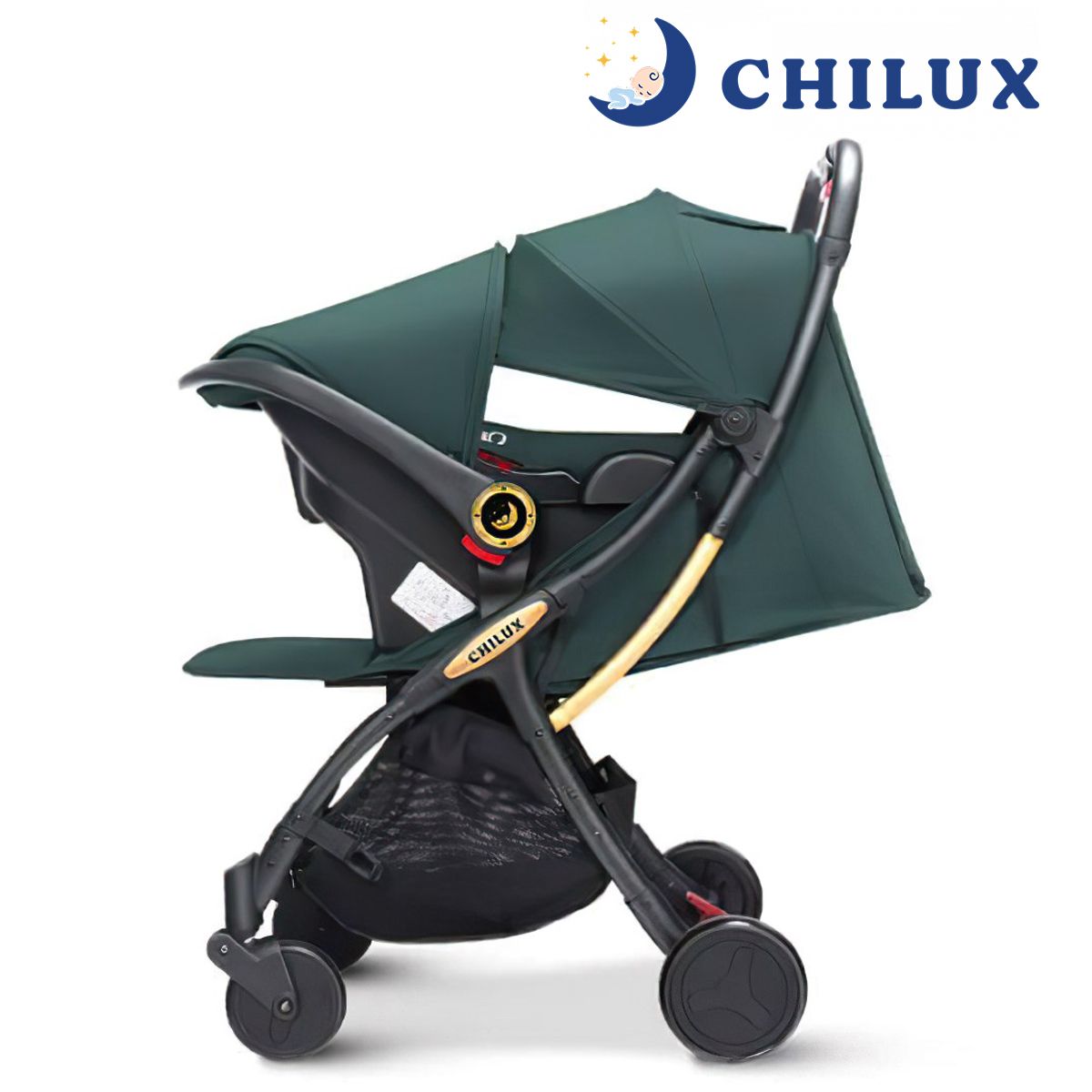  Xe Đẩy Đôi ( Kèm Ghế Ô Tô ) 3In1 Chilux D23 