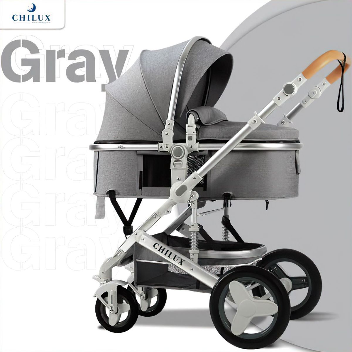  Xe Đẩy Nôi Đa Năng Cho Bé Chilux V 1.6 