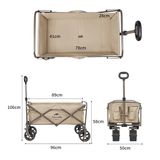  Xe Kéo Đồ Đa Năng – Bánh lớn Cắm Trại Naturehike Folding Trolley 