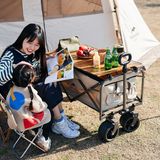  Xe Kéo Đồ Đa Năng – Bánh lớn Cắm Trại Naturehike Folding Trolley 