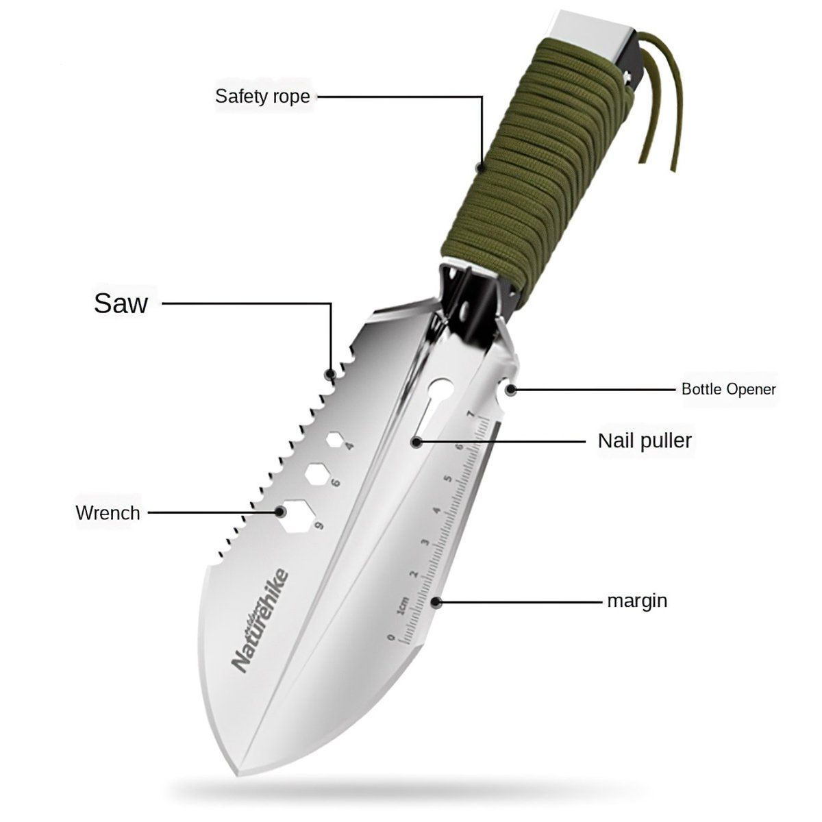  Xẻng Cầm Tay Mini Đa Năng NatureHike 