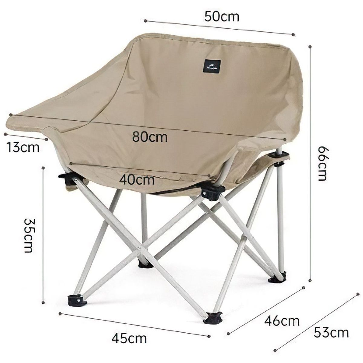  Ghế Xếp Thư Giãn Cắm Trại Naturehike Armrest Moon Chair 