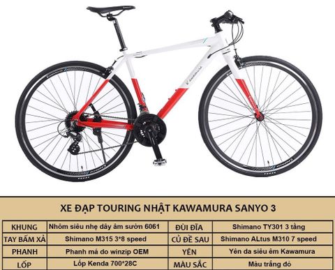  Xe đạp Touring Nhật KAWAMURA SANYO 3 
