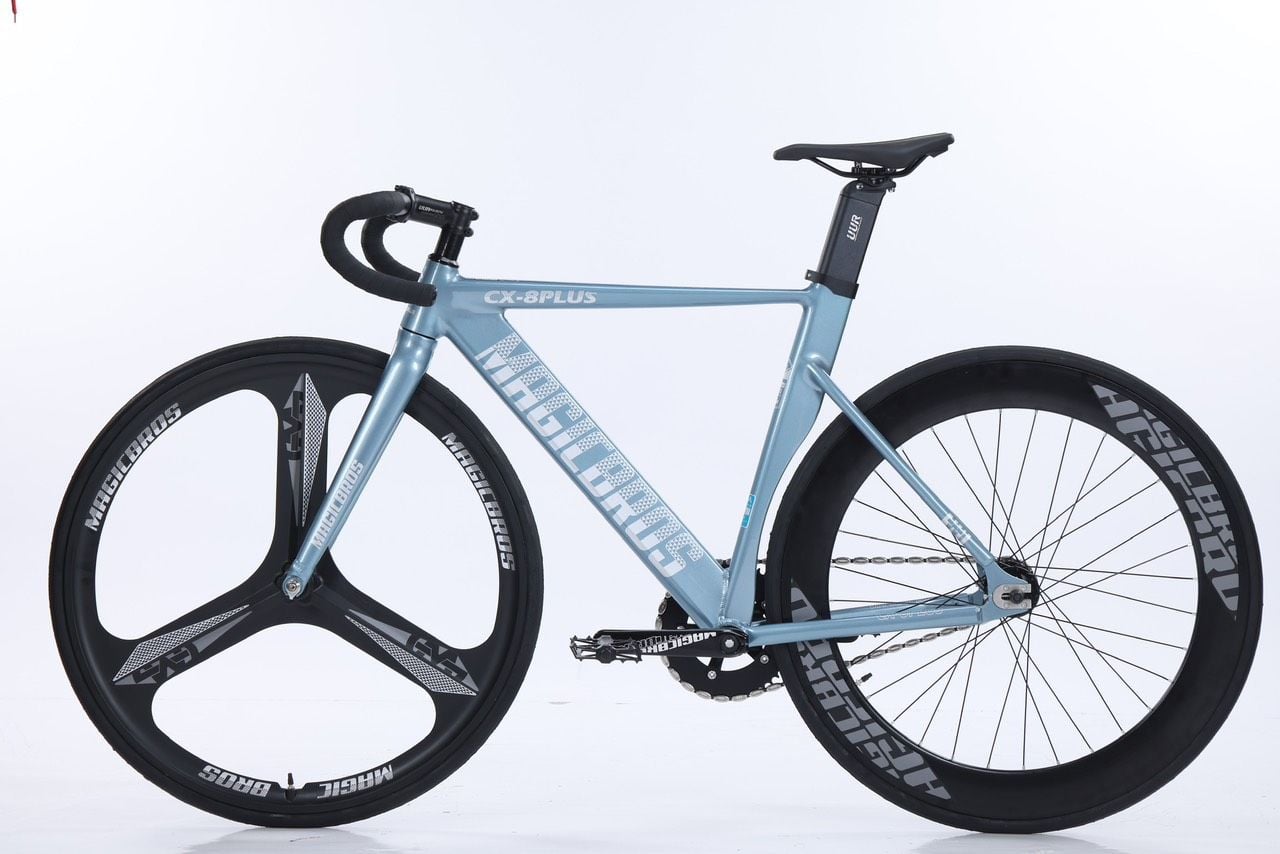 Xe đạp fixed gear Magicbros CX8 plus nhôm 3 đao trước