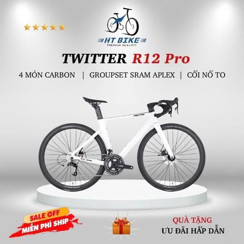  Xe đạp đua Road TWITTER R12 PRO GROUP RIVAL 22S mới nhất 