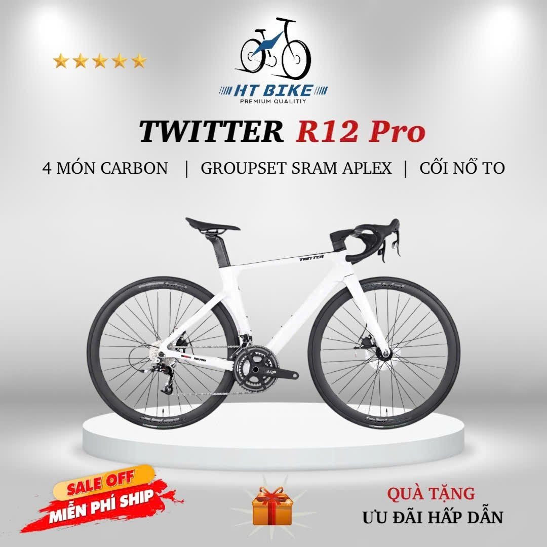 Xe đạp đua Road TWITTER R12 PRO GROUP RIVAL 22S mới nhất
