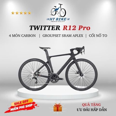  Xe đạp đua Road TWITTER R12 PRO GROUP RIVAL 22S mới nhất 