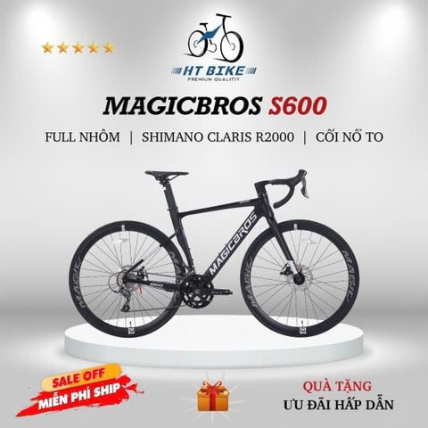  Xe đạp đua Road MAGICBROS S600 khung nhôm | HT BIKE 