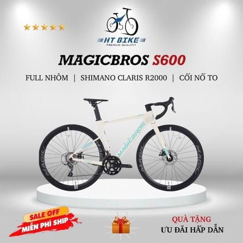  Xe đạp đua Road MAGICBROS S600 khung nhôm | HT BIKE 