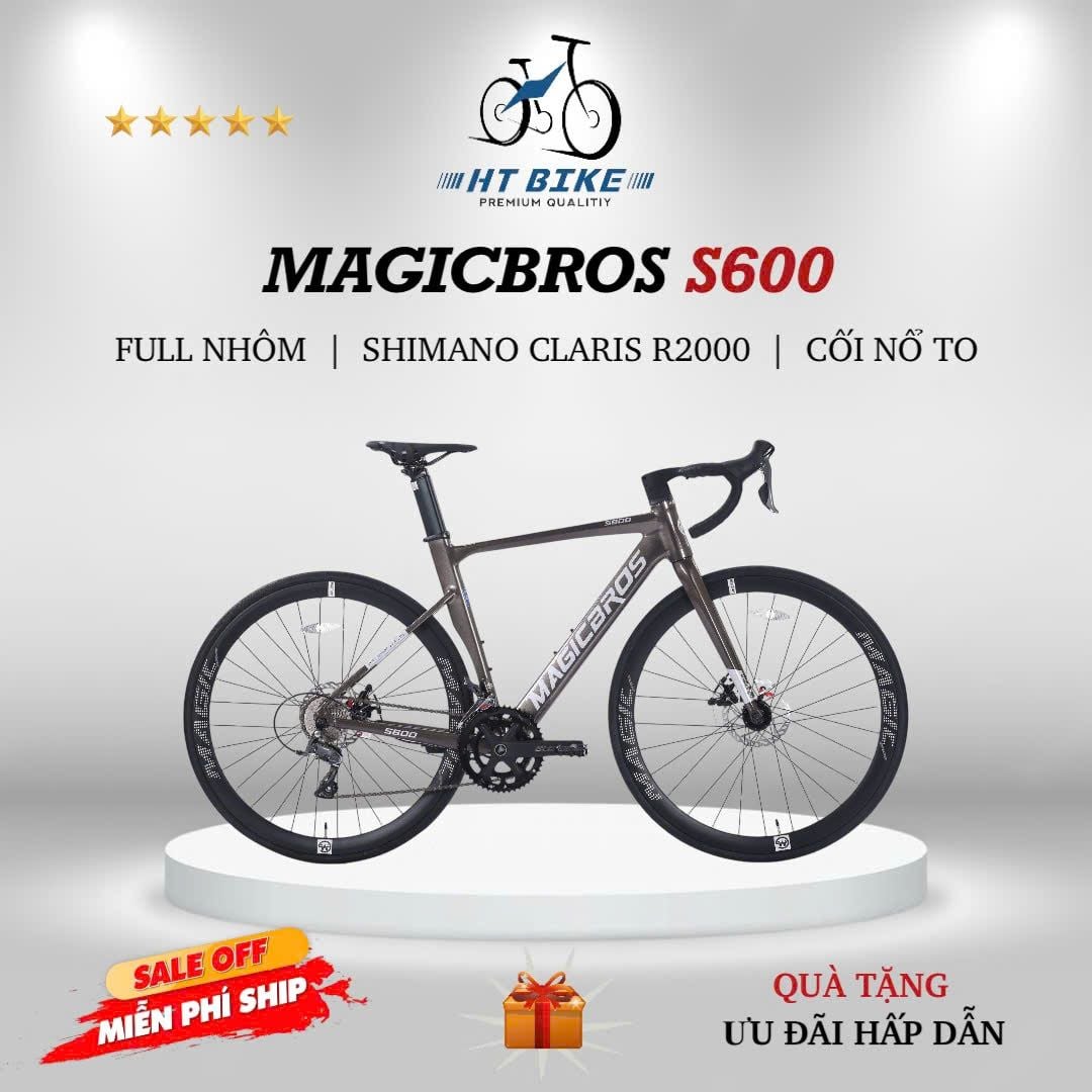 Xe đạp đua Road MAGICBROS S600 khung nhôm | HT BIKE