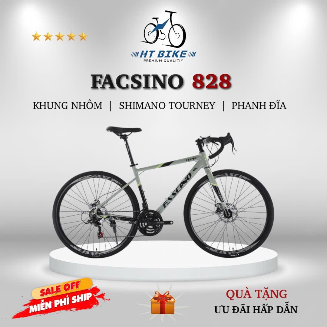 Xe đạp Road FASCINO 828 khung nhôm – HT BIKE