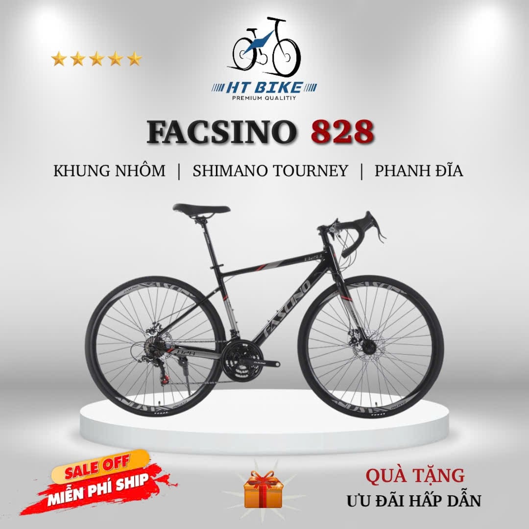 Xe đạp Road FASCINO 828 khung nhôm – HT BIKE