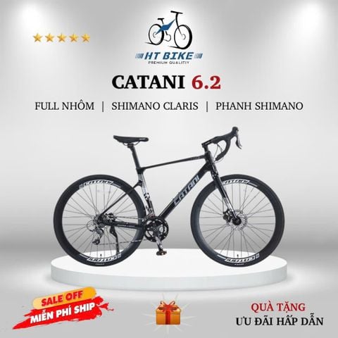  Săn deal giá sốc giảm 500k Xe Đạp Đua CATANI 6.2 | 3 món Shimano Claris R2000 