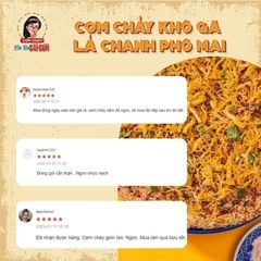 Cơm Cháy Khô Gà Lá Chanh Phô Mai Ép Khuôn Vuông