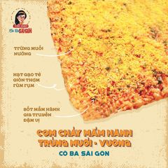 Cơm Cháy Đáy Nồi Mắm Hành Trứng Muối