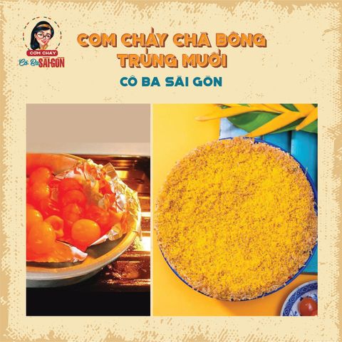 Cơm Cháy Đáy Nồi Chà Bông Trứng Muối