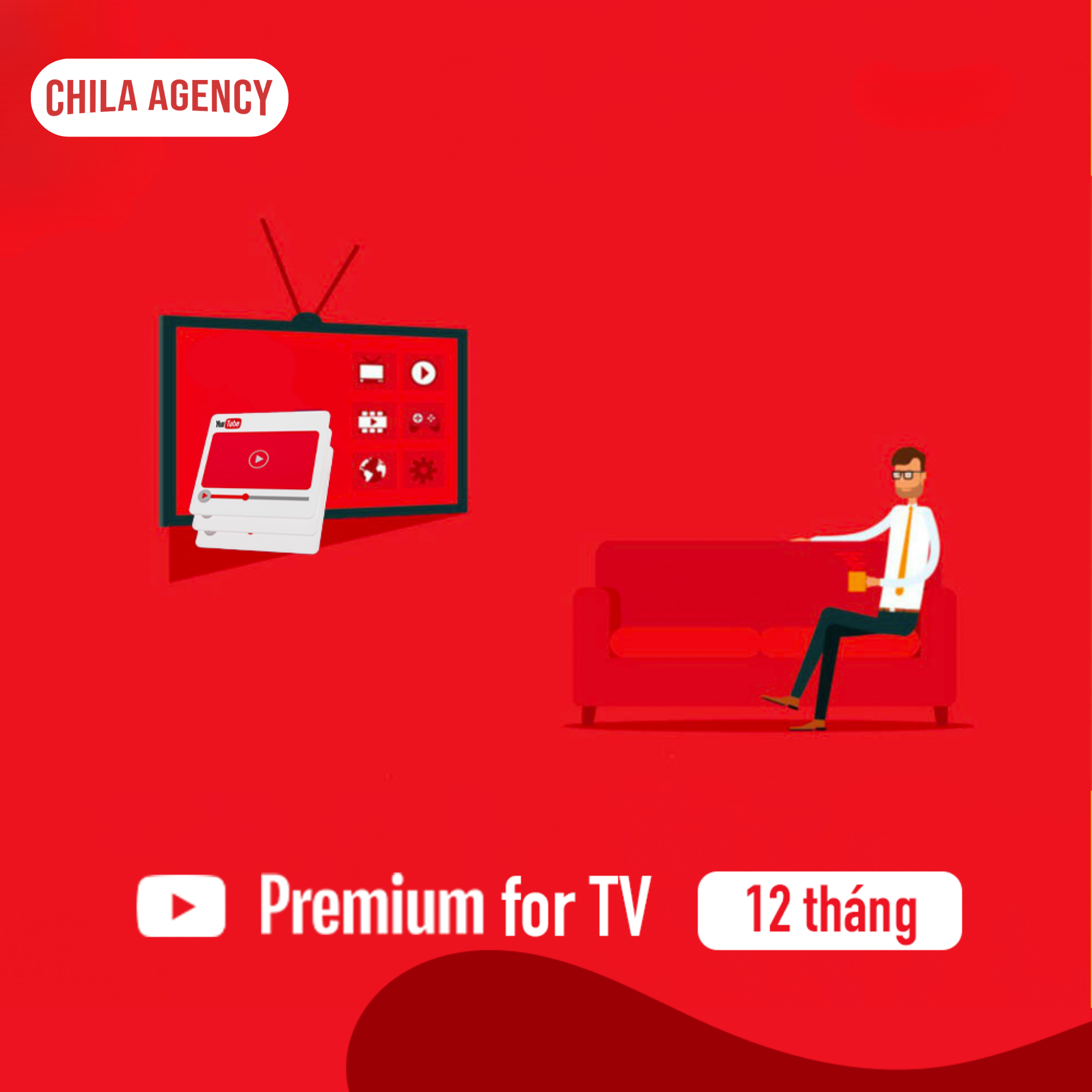  Kích hoạt Youtube Premium cho TV 12 tháng 