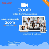  Nâng cấp tài khoản Zoom Pro chính chủ 1 tháng 