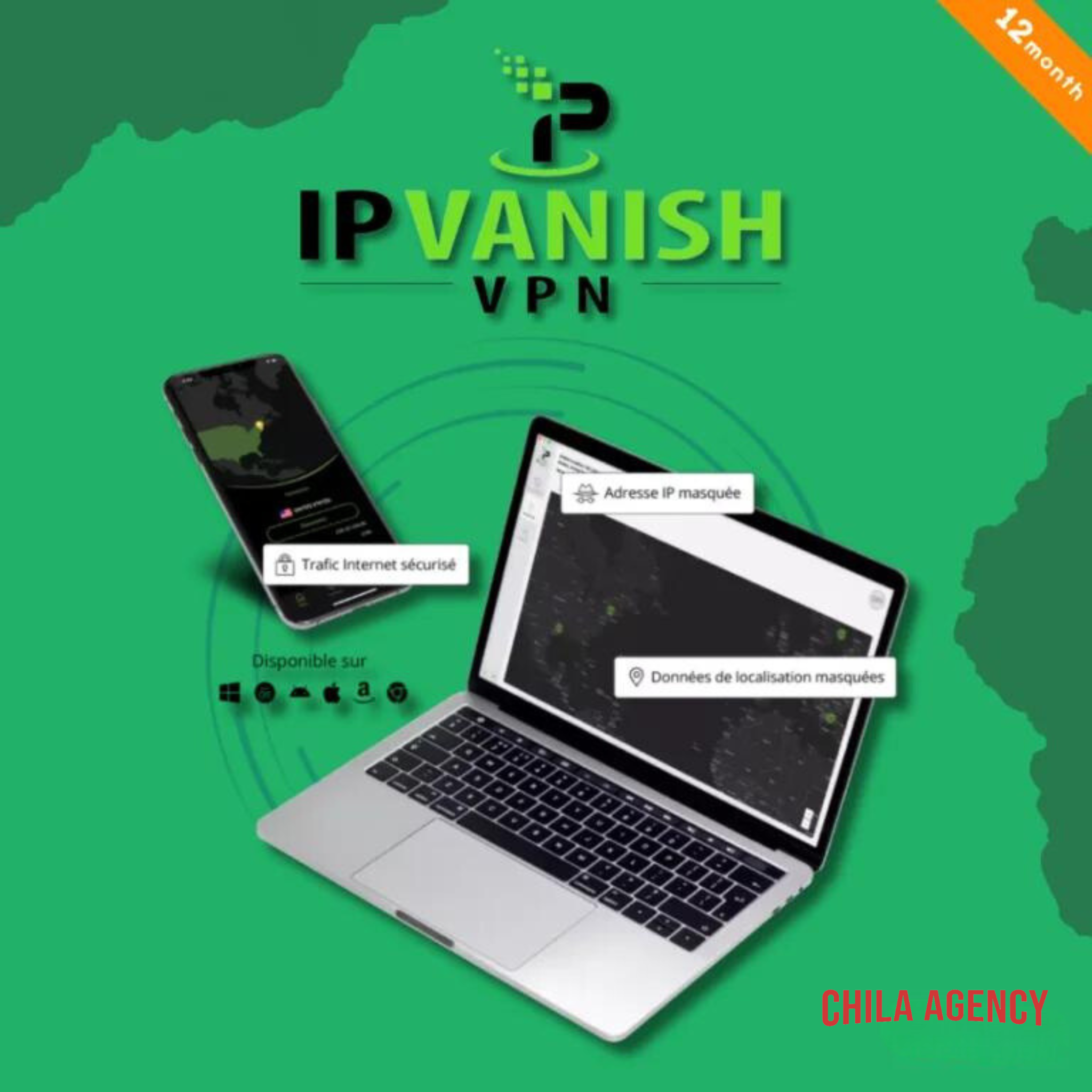  Tài khoản IPVanish (12 Tháng) 