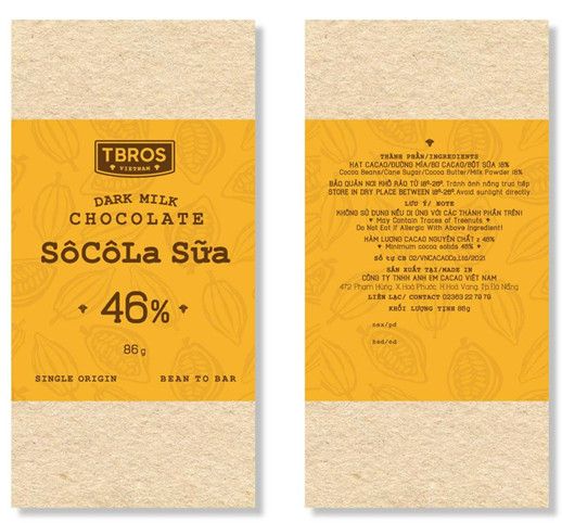  Sôcôla Sữa 46% Thanh 86g Tbros 