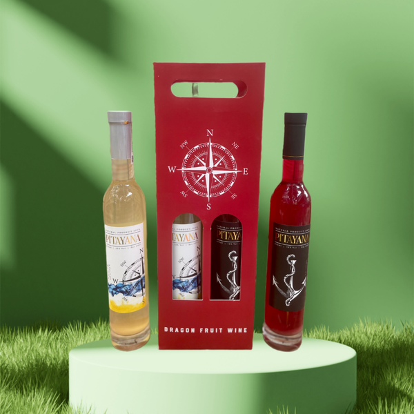  Hộp 02 chai - PITAYANA TRẮNG + ĐỎ (375ml) 