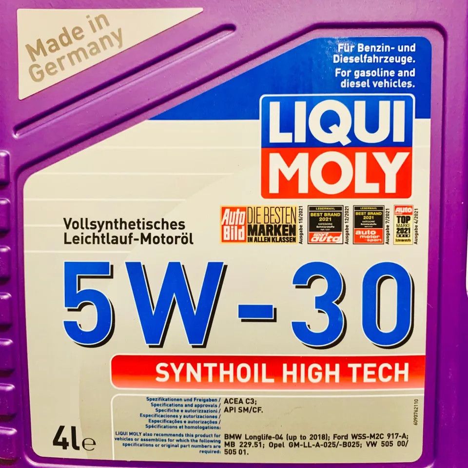DẦU NHỚT Ô TÔ (SYNTHOIL HIGH TECH 5W30 LIQUI MOLY) 4L - LIQUI MOLY 209 ...