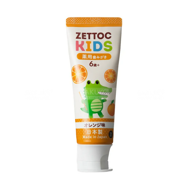  ZETTOC- Kem đánh răng trẻ em hương cam (70g) 