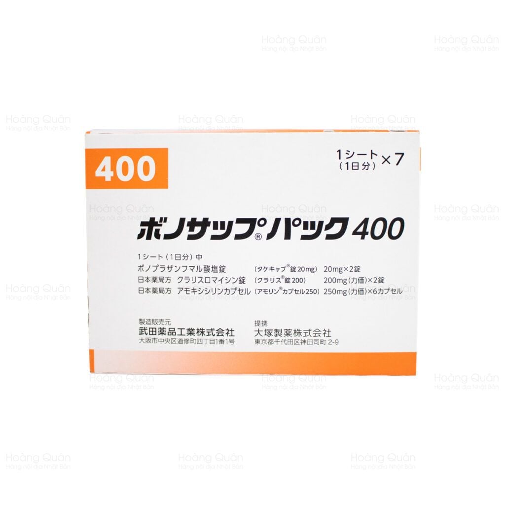  TAKEDA- Viên hỗ trợ dạ dày HP Vonosap 400 (70 viên) 