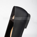  SKRStep - Giày mũi vuông cao cấp AC Đen 23/49703 