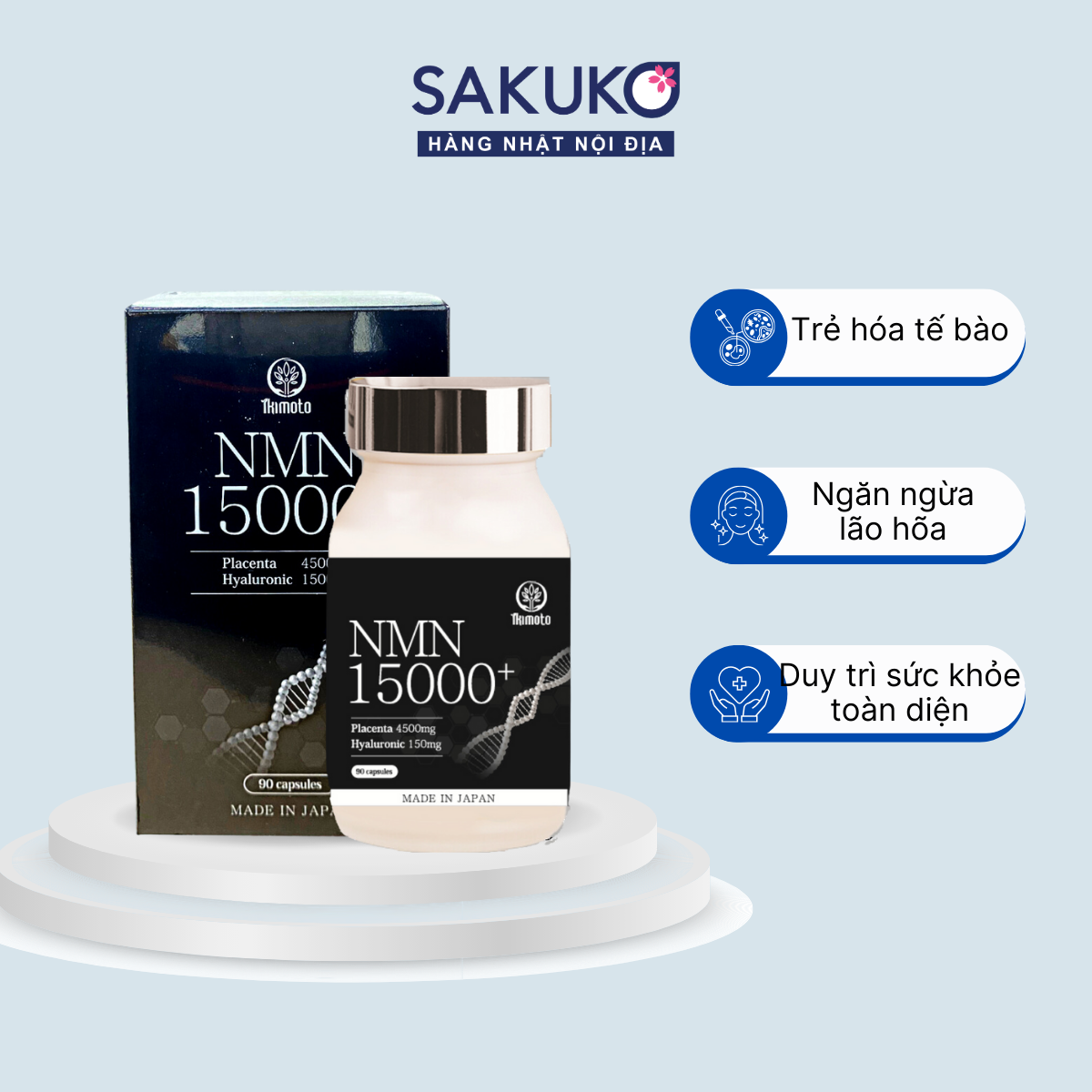  Thực phẩm bảo vệ sức khỏe NMN 18000+ 