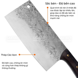  HIROYI- Dao chặt cao cấp thép carbon 31.5cm 