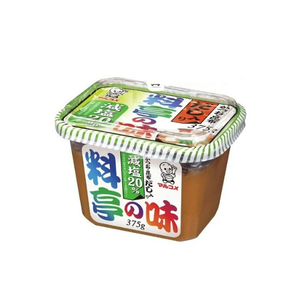 MARUKOME-Tương miso Ryotei no Aji giảm muối (375g)