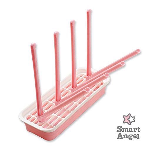  NISHIMATSUYA- Giá úp bình sữa Smart Angel màu hồng 