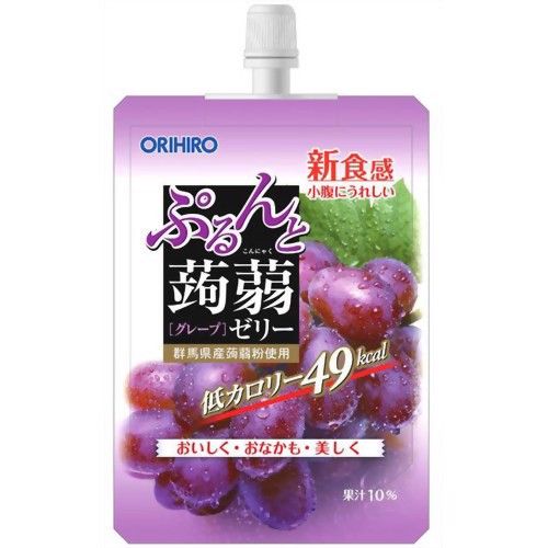 ORIHIRO- Thạch mềm vị nho túi 130g