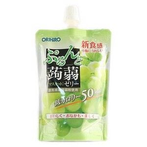  ORIHIRO- Thạch mềm vị nho xanh túi 130g 