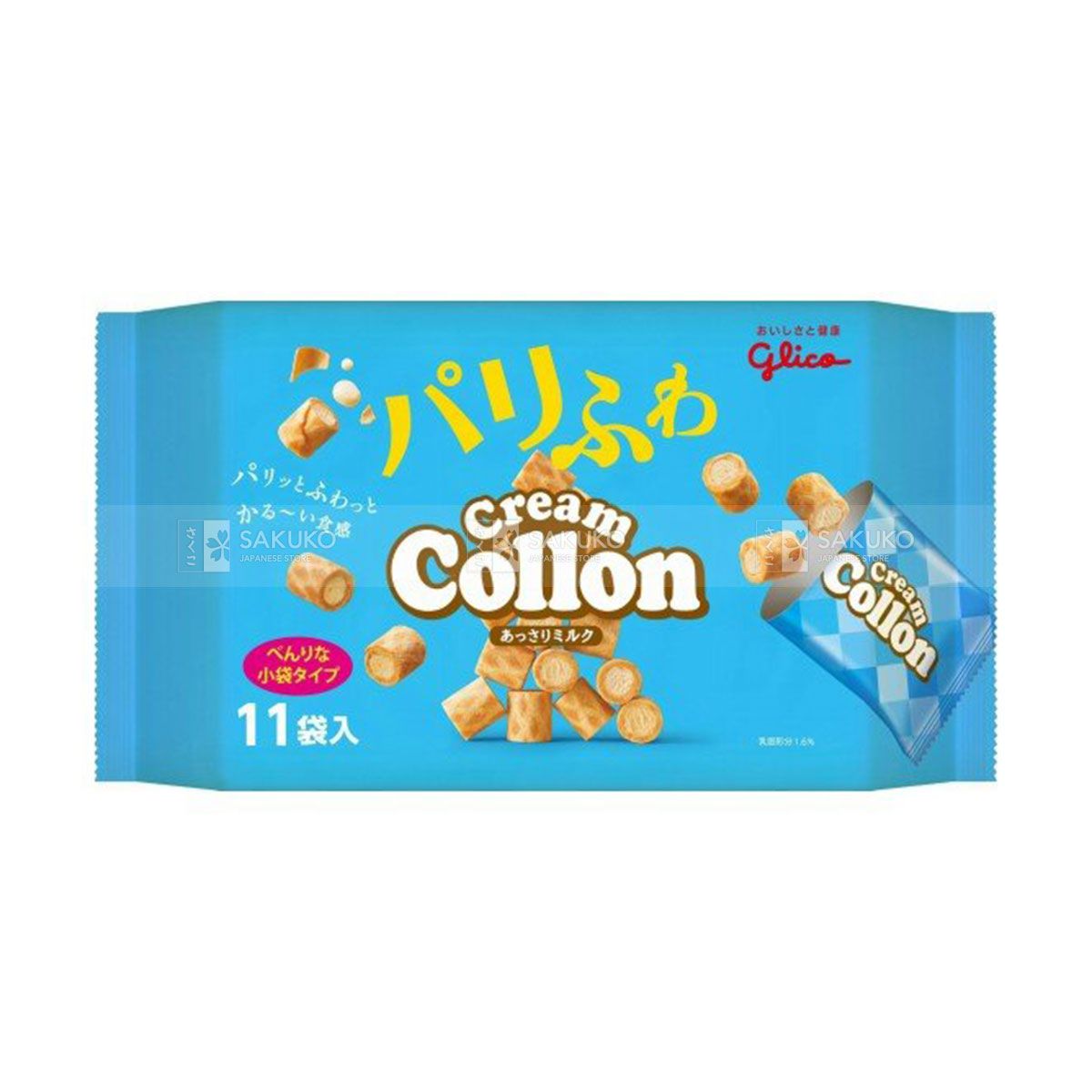  GLICO- Bánh kem sữa Collon túi 11 gói 