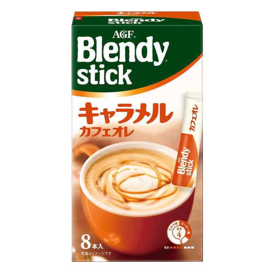 AGF- Cà phê hòa tan Blendy Stick caramel 8 thanh 