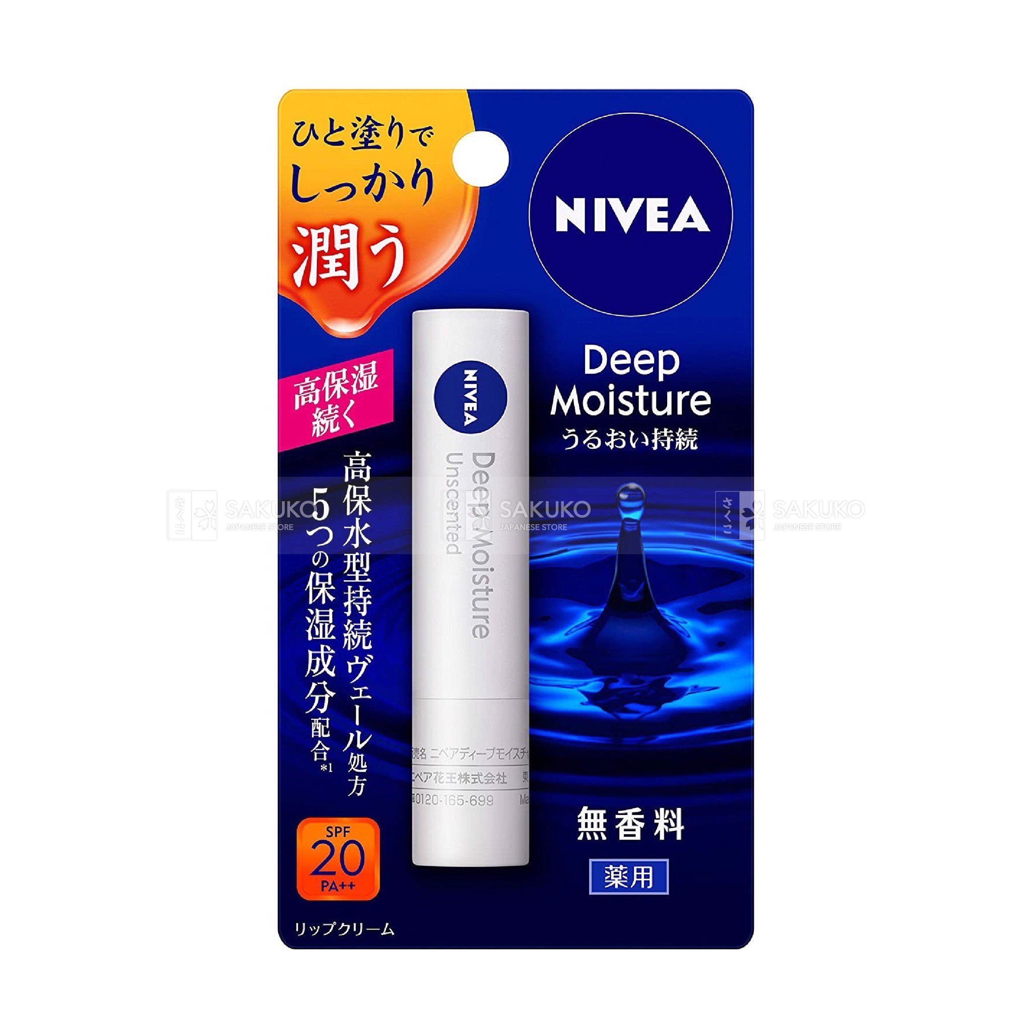  KAO- Son dưỡng ẩm Nivea không màu không mùi 