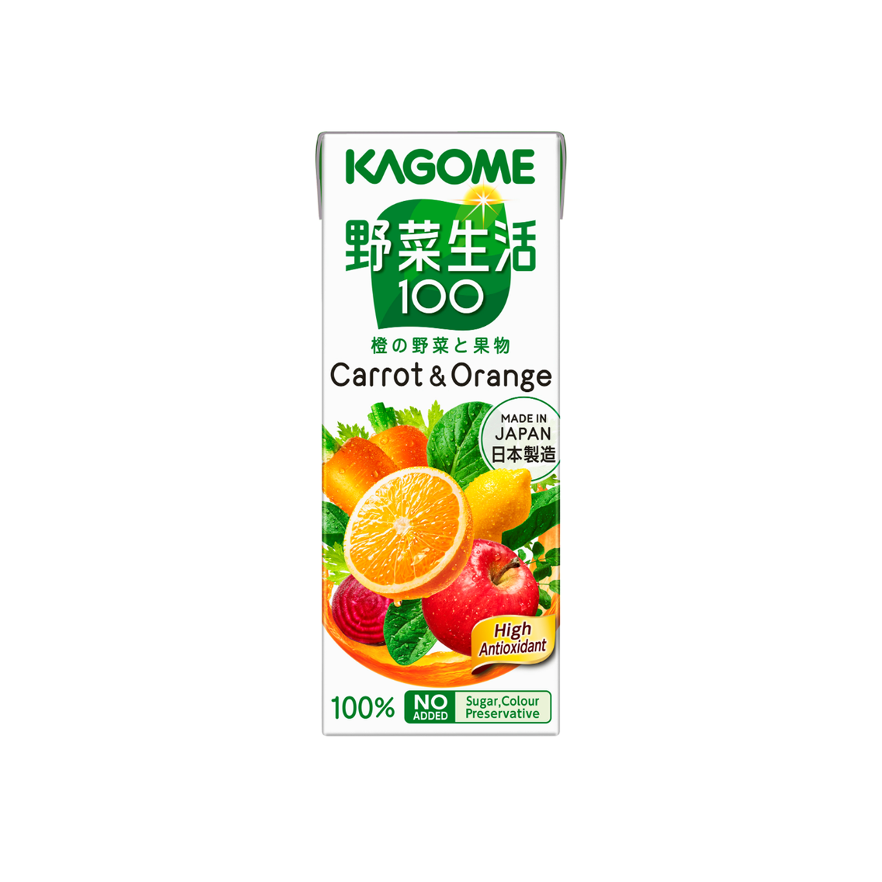  KAGOME- Nước ép rau củ vị cà rốt và cam (200ml) 