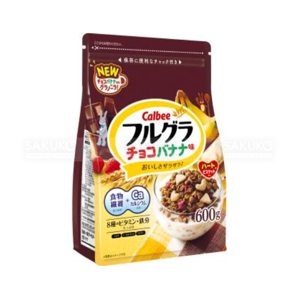CALBEE-Ngũ cốc dinh dưỡng vị chuối&socola 600g New