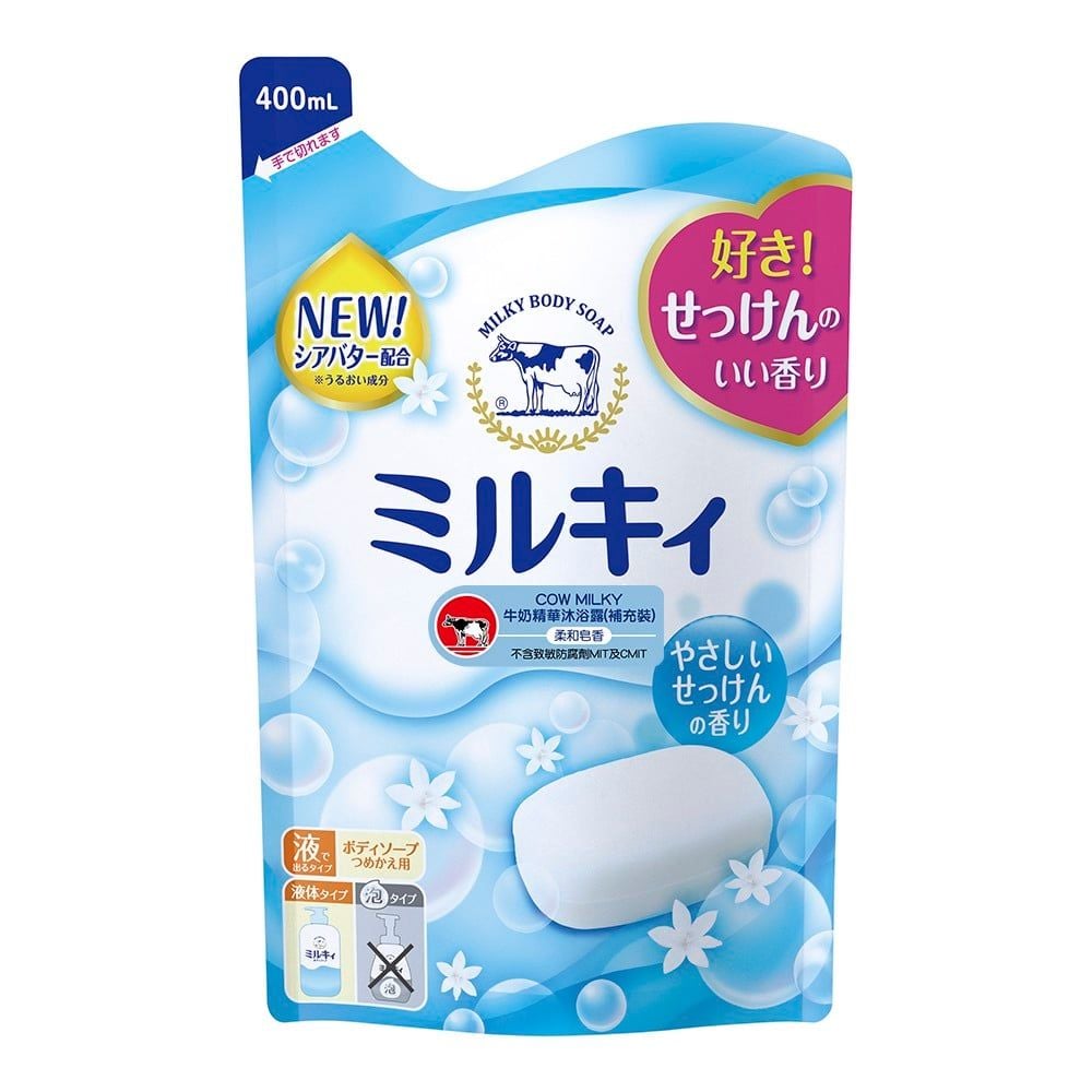  COW SOAP-Sữa tắm hương xà phòng túi thay thế 400ml 